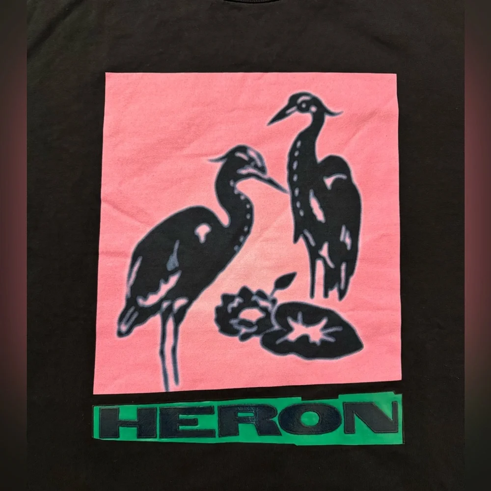 Heron Preston Black Tee T-shirt BRAND NEW - Picture 2 of 8